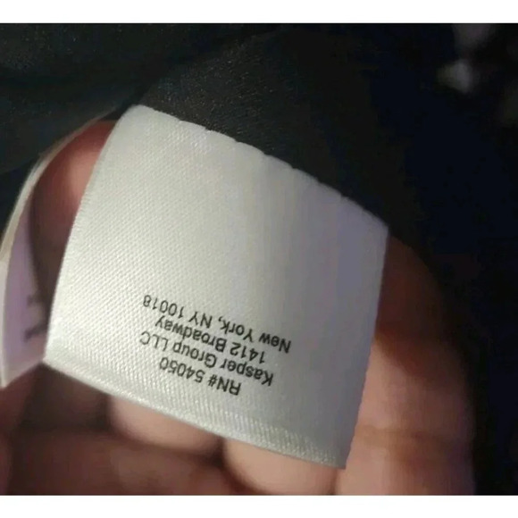 Kasper A-Line Midi Dress Black & White Sleeveless Dotted Back Zip Size 18W - Picture 5 of 10